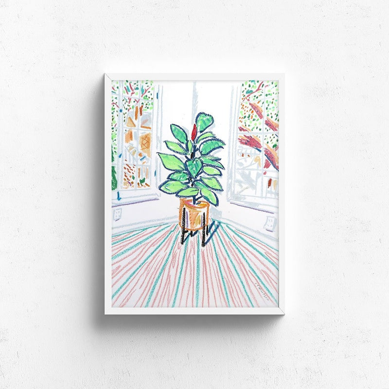 New Plant in the Corner by Jimmy Thompson | Original Artwork | Poster Child Prints