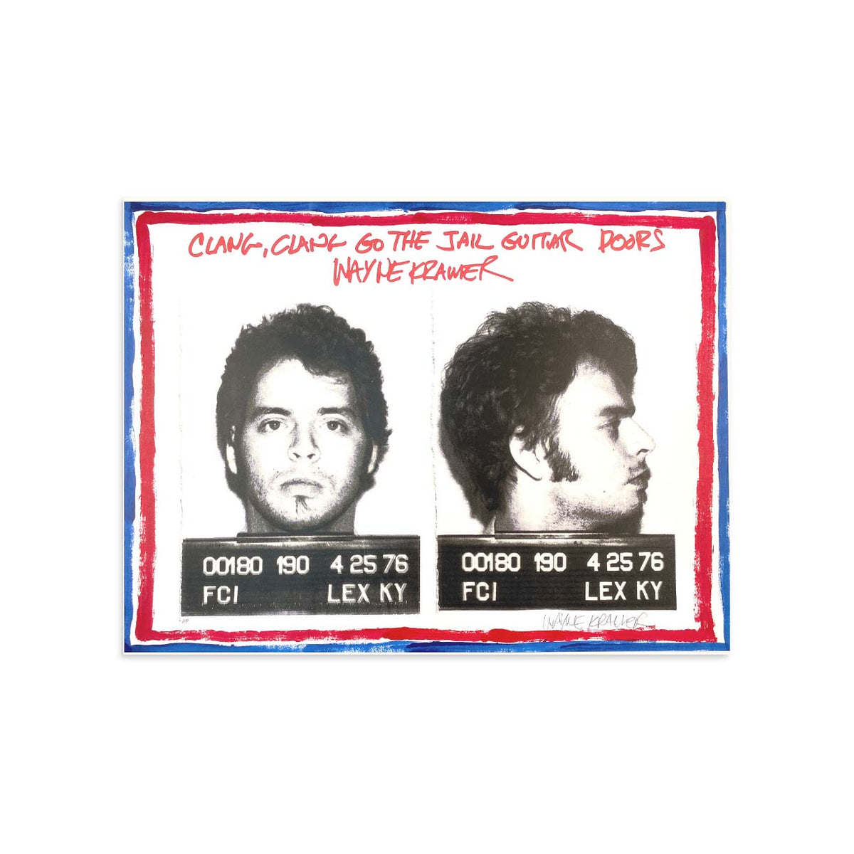 Wayne Kramer Mugshot, Artist Edition 1 by Wayne Kramer-Artist Edition-Poster Child Prints
