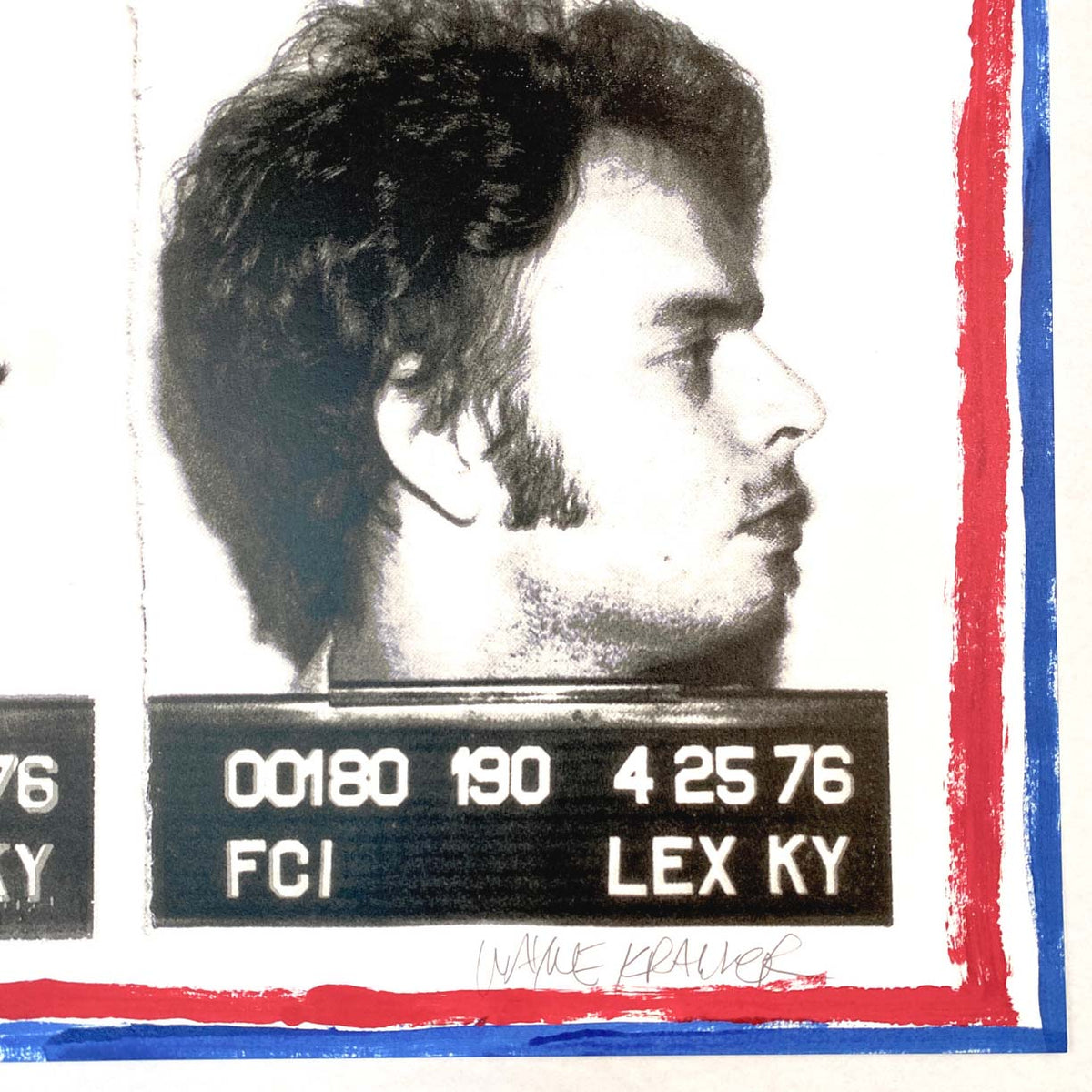 Wayne Kramer Mugshot, Artist Edition 1 by Wayne Kramer-Artist Edition-Poster Child Prints