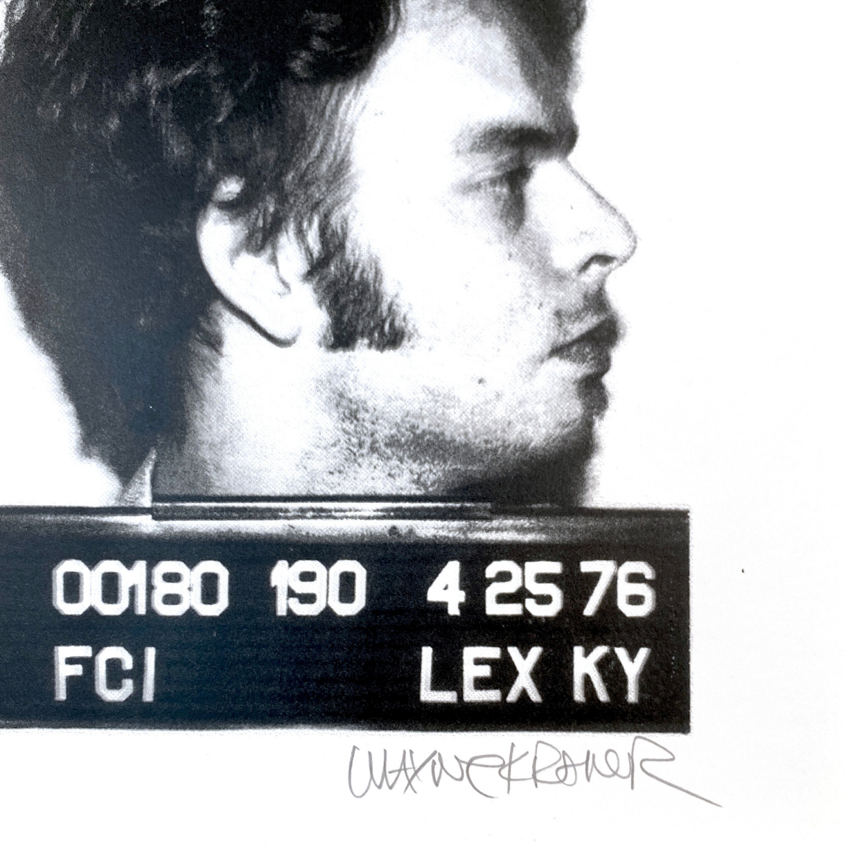 Wayne Kramer Mugshot by Wayne Kramer-Screen Print-Poster Child Prints
