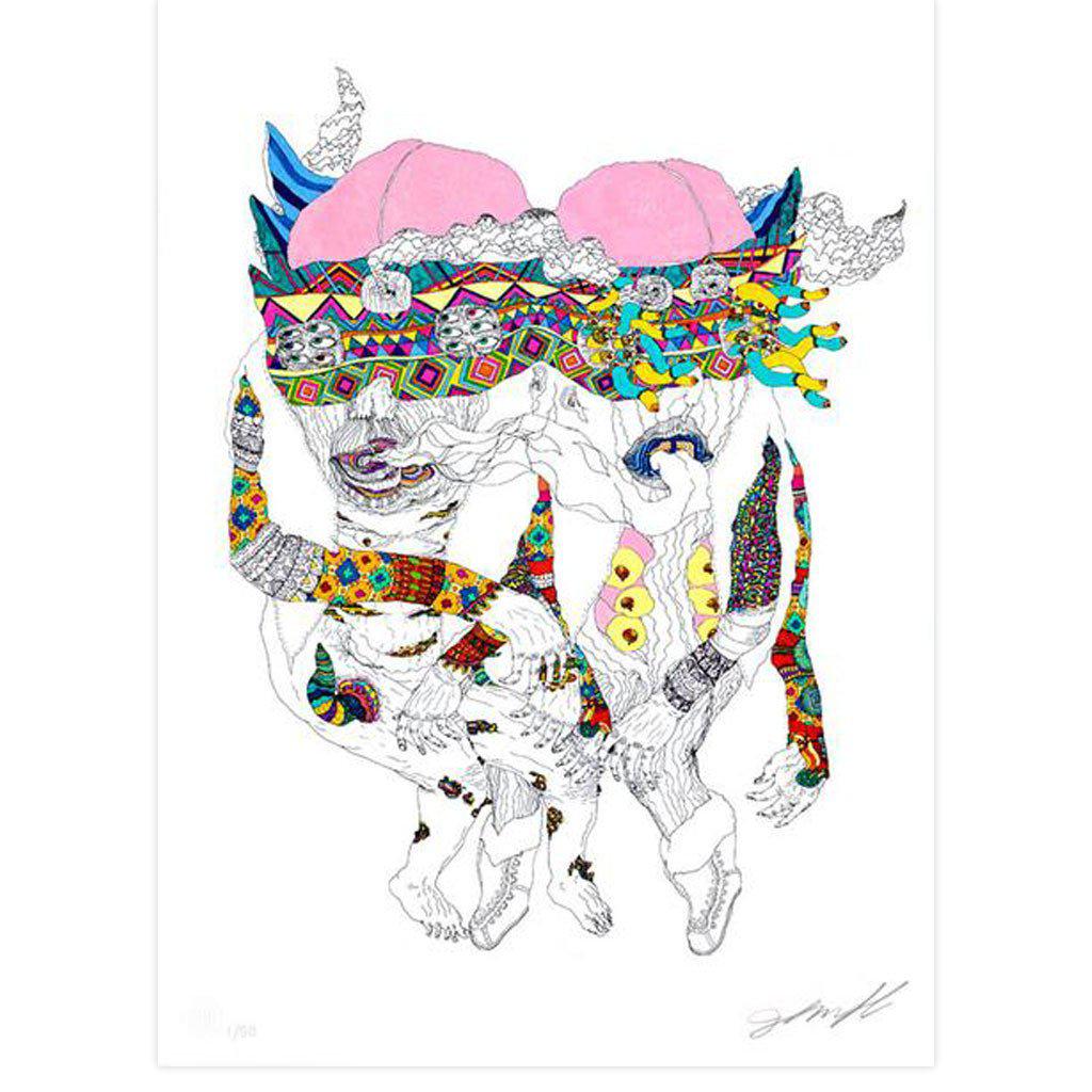 Untitled (Two Heads) by John Gourley | Archive | Poster Child Prints