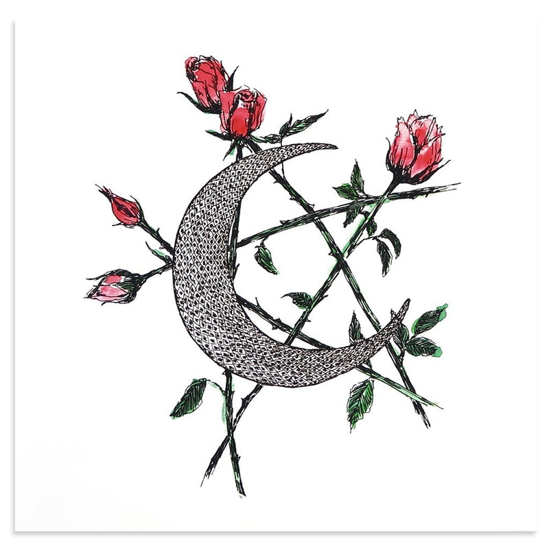 Moon and Star by Kim Krans (The Wild Unknown) | Print | Poster Child Prints