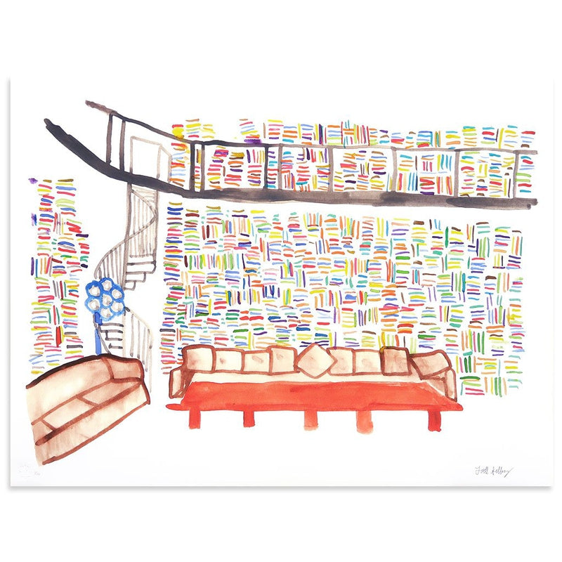 Lagerfeld's Library by Todd Selby | Print | Poster Child Prints