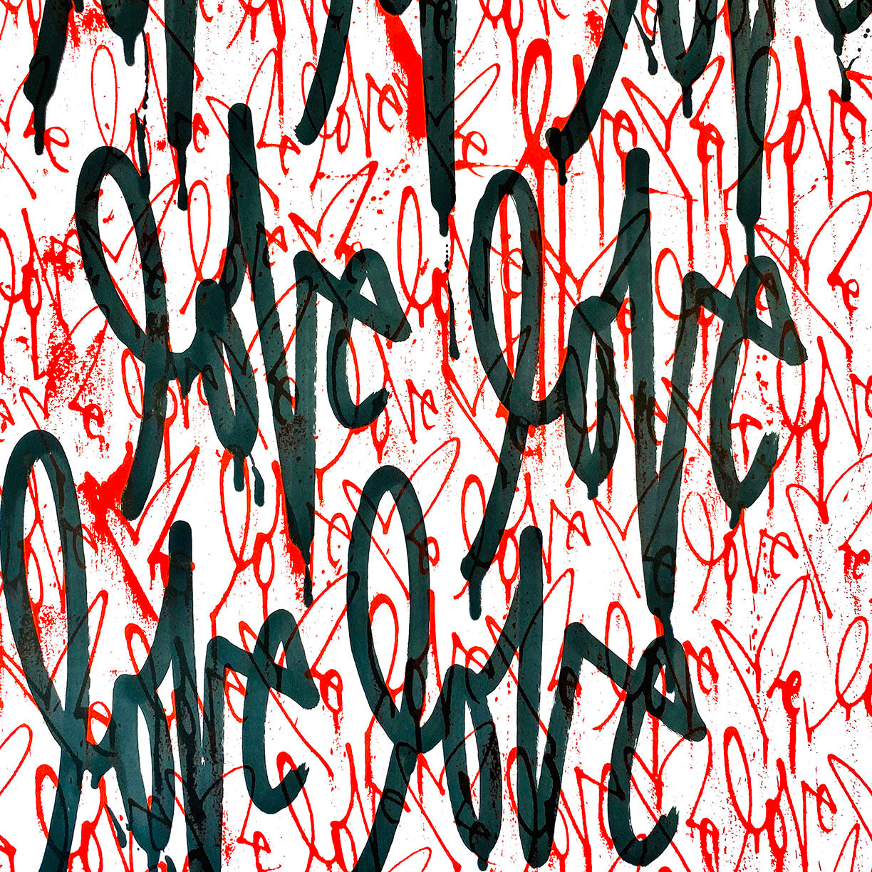 Love Me, Red Friday AE/15 by Curtis Kulig-Artist Edition-Poster Child Prints