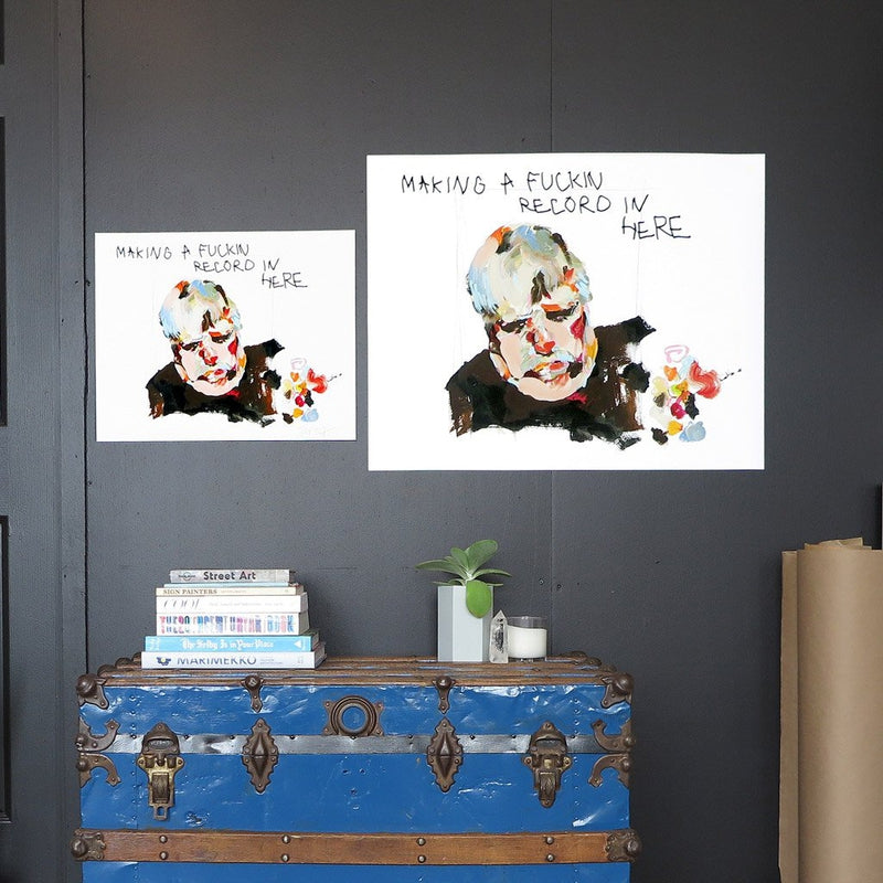 Making a Fucking Record in Here by Hannah Hooper | Print | Poster Child Prints