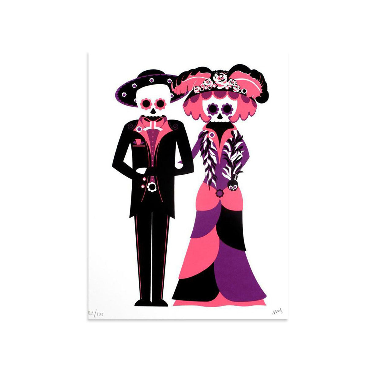 Muertos Couple 2 by Matt Goldman | Archive | Poster Child Prints