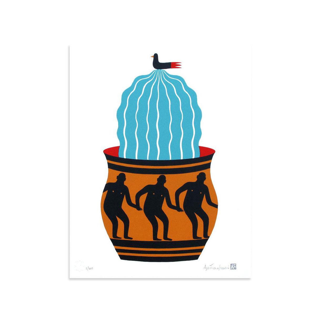 Painted Vase 3 by Agostino Iacurci | Archive | Poster Child Prints
