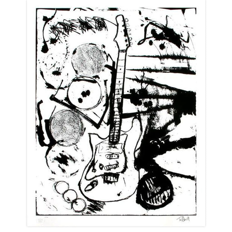 My Operation Ivy Guitar, B&amp;W by Tim Armstrong | Archive | Poster Child Prints