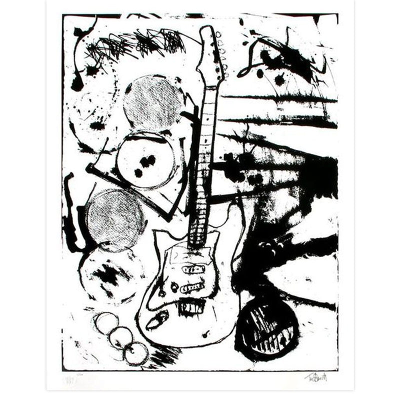 My Operation Ivy Guitar, B&W by Tim Armstrong | Archive | Poster Child Prints