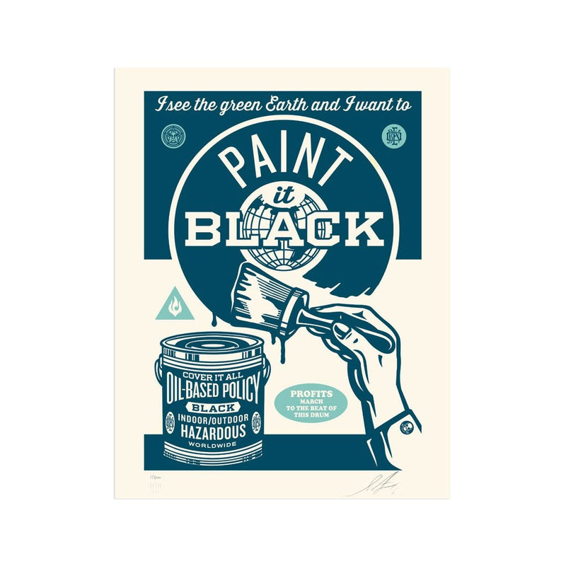 OBEY Paint It Black Series by Shepard Fairey | Archive | Poster Child Prints