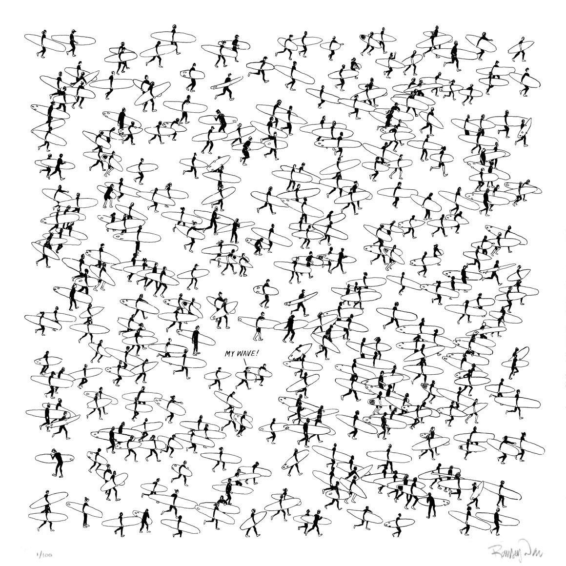 My Wave by Ramsey Dau | Archive | Poster Child Prints