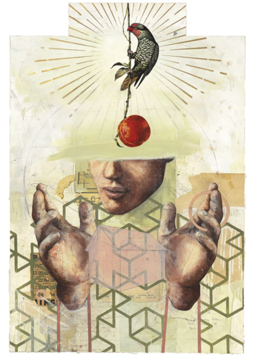 A Truth Close to Home (peach) by ART OF ELYSIUM-ART OF ELYSIUM-Poster Child Prints