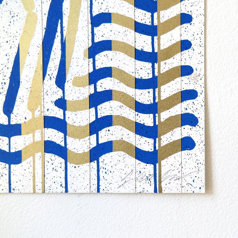 MOP Blue & Gold AE/1 by Skullphone | Artist Edition | Poster Child Prints