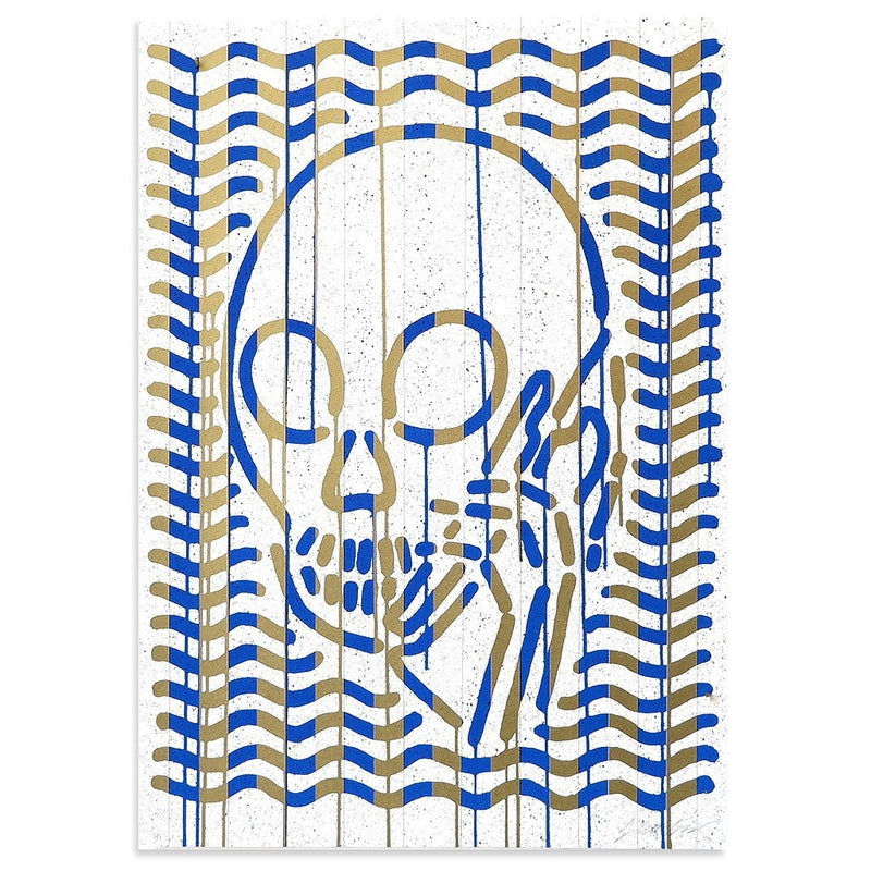 MOP Blue &amp; Gold AE/1 by Skullphone | Artist Edition | Poster Child Prints