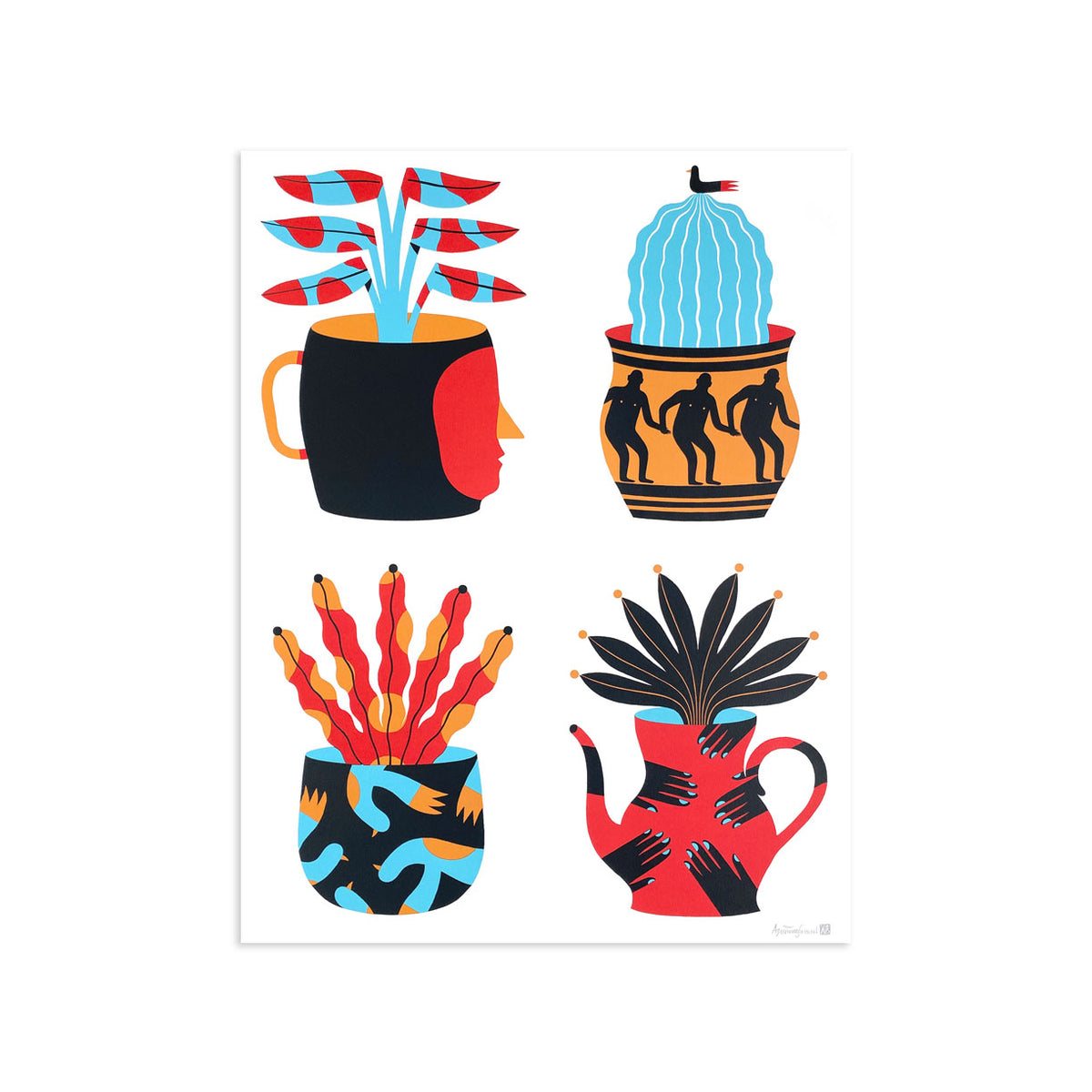 Painted Vases by Agostino Iacurci | Print | Poster Child Prints