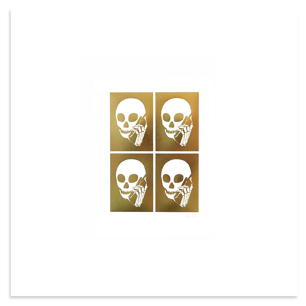 Gold Foil Grid by Skullphone | Print | Poster Child Prints