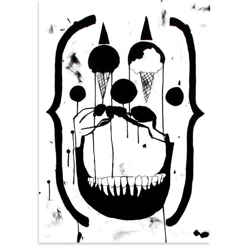 Scary Smiley Face - Smiley Face - Posters and Art Prints