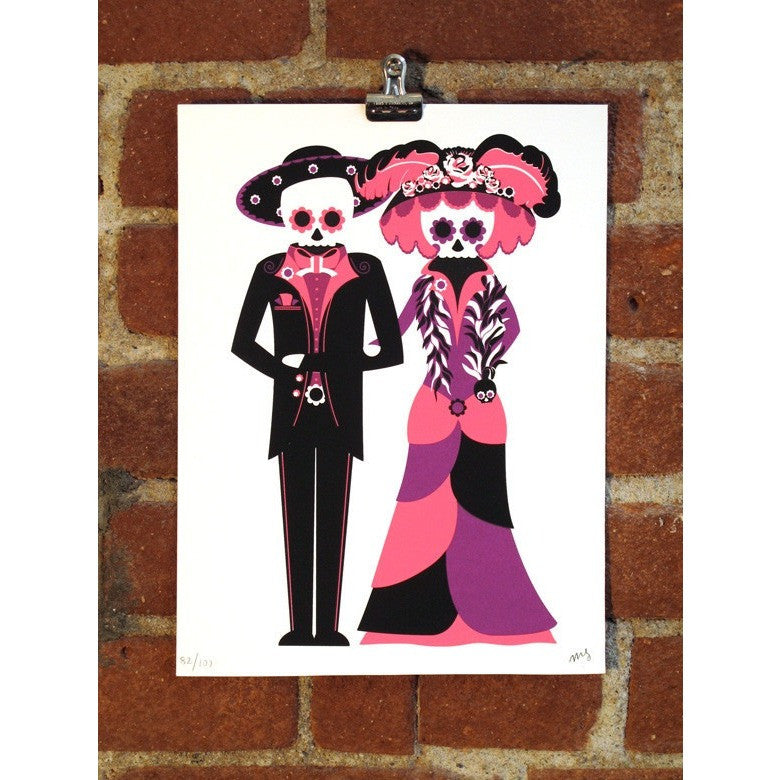 Muertos Couple 2 by Matt Goldman | Archive | Poster Child Prints