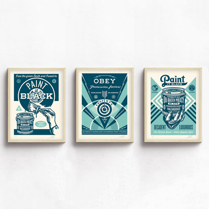 OBEY Paint It Black Series by Shepard Fairey | Archive | Poster Child Prints