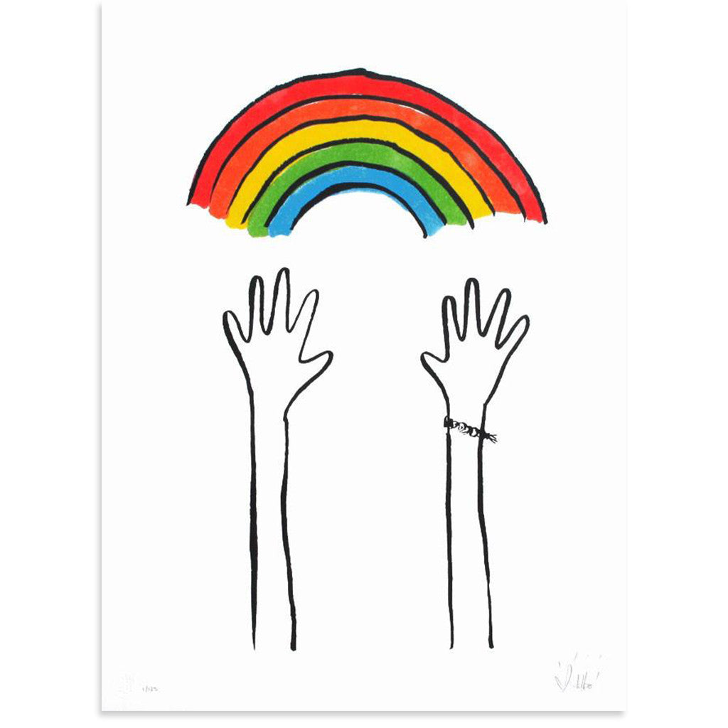 Reaching Rainbows by Dallas Clayton | Print | Poster Child Prints