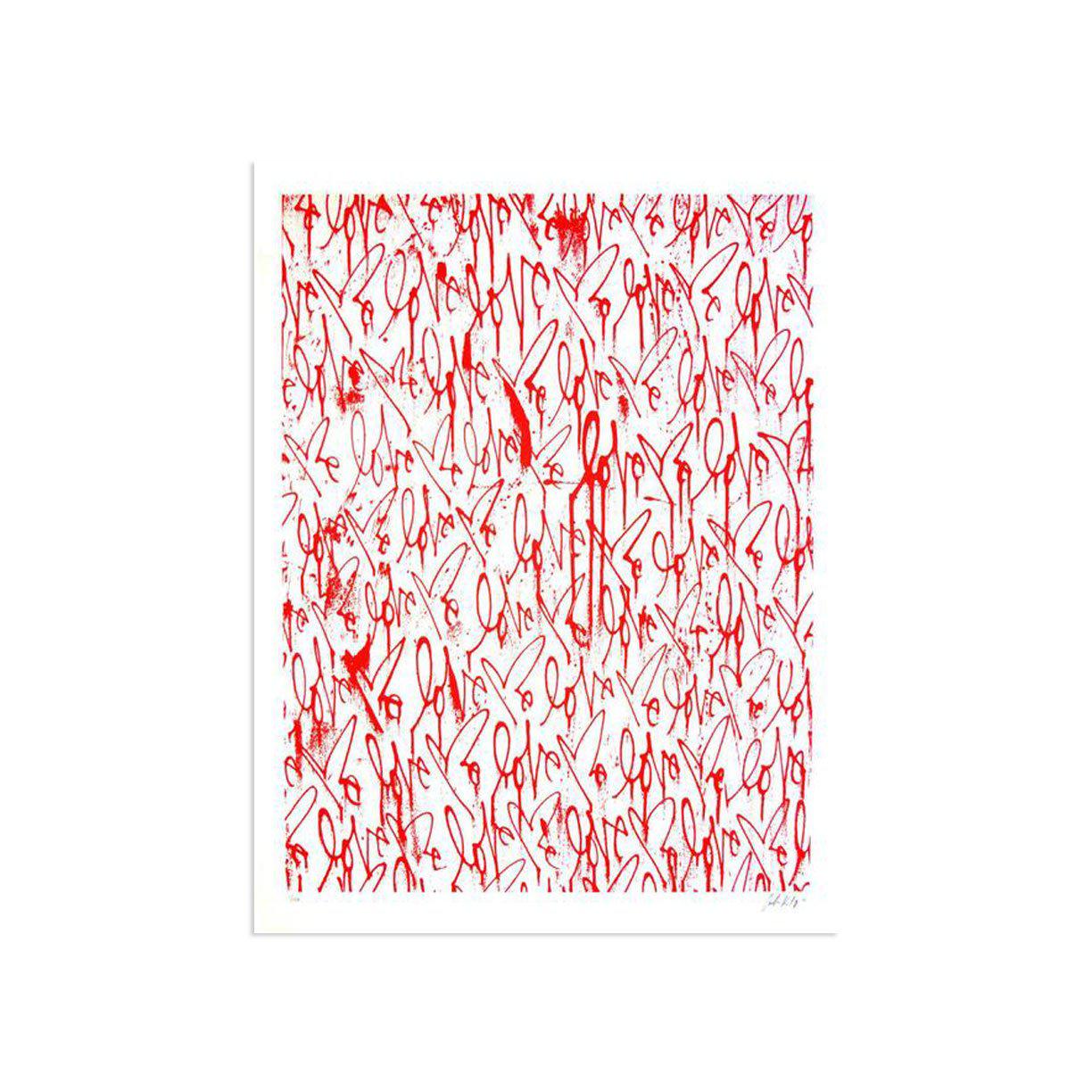 Love Me, Red Friday (MINI) by Curtis Kulig | Print | Poster Child Prints